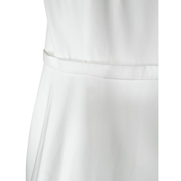 Mac Duggal Ivory Classic Bride Taffeta Ballgown V-neck A-Line Gown sz 12 - Picture 5 of 15